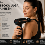 Lyvra | MassageGun Pro do Regeneracji Mięśni z 4 Końcówkami i Regulacją Mocy