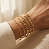 Lyvra | Zestaw luksusowych bransoletek layered jewelry
